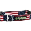 Cycle Dog Earth-Friendly Fatty Dog Collar - USA Pattern - Large