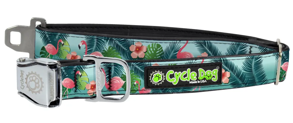 Cycle Dog Regular Earth-Friendly Dog Collar - Flamingo - Large