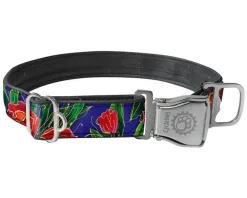 Cycle Dog Regular Earth-Friendly Dog Collar - Red Tulip - Medium