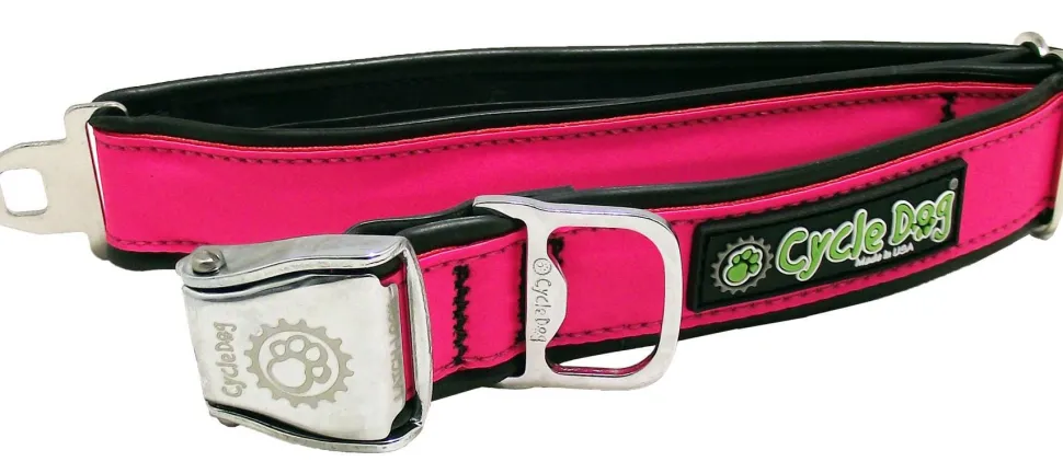 Cycle Dog Regular Earth-Friendly Dog Collar - Hot Pink - Medium