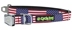 Cycle Dog Regular Earth-Friendly Dog Collar - USA Pattern - Medium