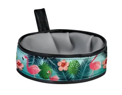 Cycle Dog Trail Buddy Dog Bowl - Flamingo Pattern - 22 Oz