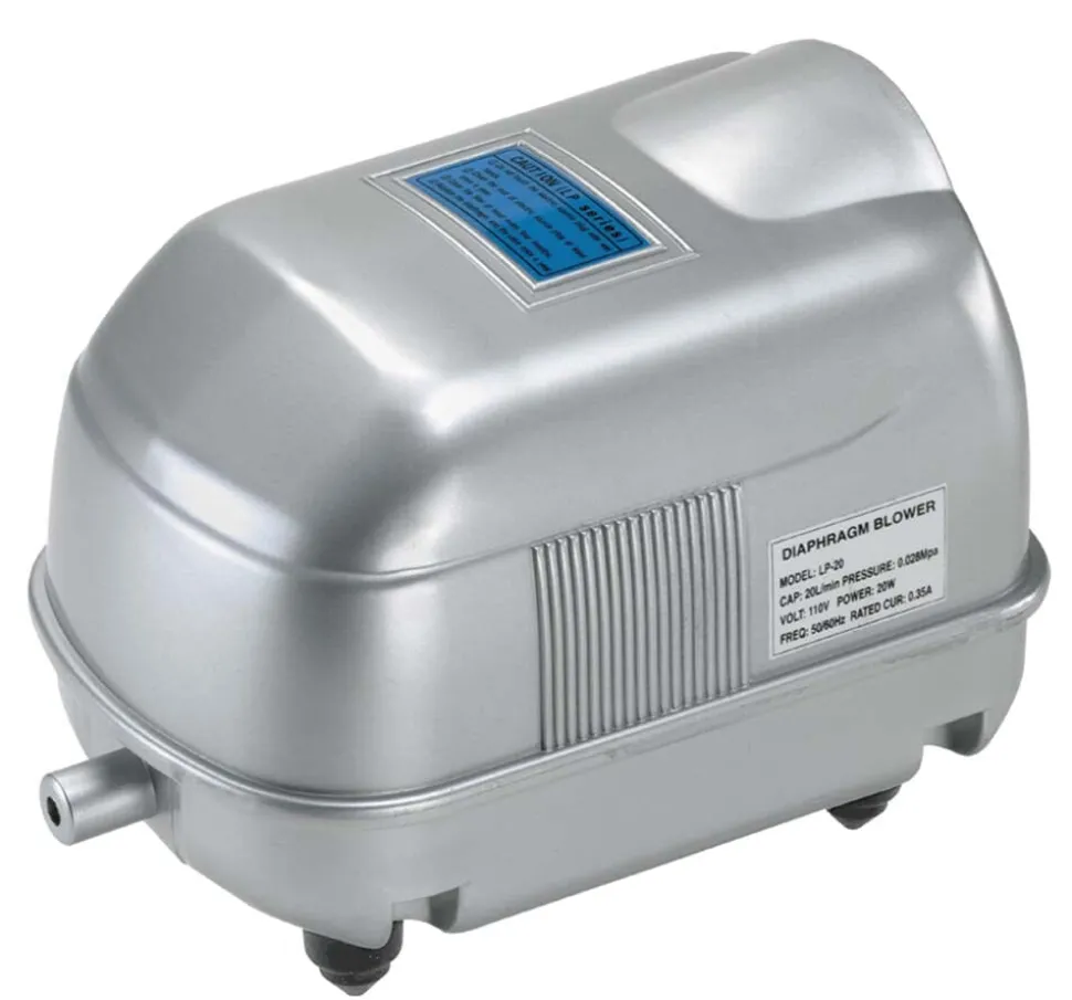 Danner Oxy-Flow AP-40 High Volume Aquarium Air Pump - Silver