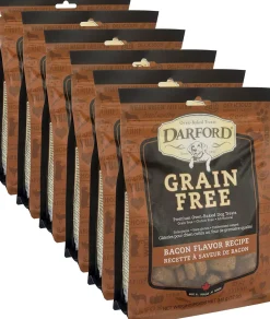 Darford Grain Free Bacon Recipe Dog Biscuit Treats - 12 oz - Case of 6