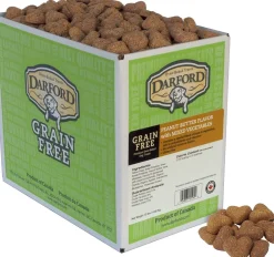 Darford Grain Free Peanut Butter w/Mixed Vegetables Bulk Dog Biscuits - 15 lb Bag