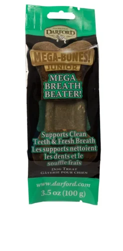 Darford Junior Mega Breath Beaters Bones Display Box Dog Biscuits - 12 Count