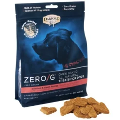 Darford Zero/G Roasted Salmon Dog Bisuits - 12 oz - Case of 6