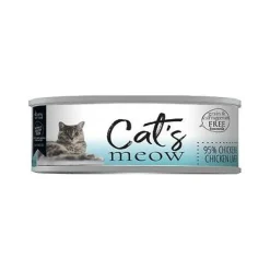 Dave's Pet Food Cats Meow 95% Chicken & Chicken Liver Canned Cat Food - 5.5 oz Cans - Case of 24