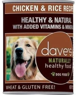 Dave's Pet Food Naturally Healthy Chicken & Rice Canned Dog Food - 13 oz Cans - Case of 12