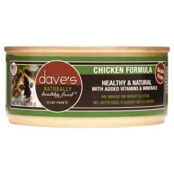 Dave's Pet Food Naturally Healthy Chicken Formula Canned Cat Food - 5.5 oz Cans - Case of 24