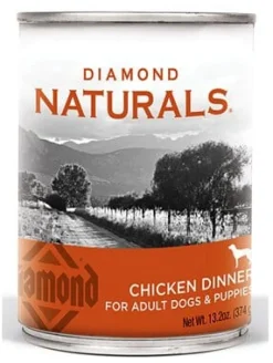 Diamond Naturals Adult Chicken Dinner for Dogs and Pupplies Canned Dog Food - 13 Oz - Case of 12