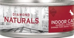 Diamond Naturals Indoor Cat Hairball Control Canned Cat Food - 5.5 Oz - Case of 24