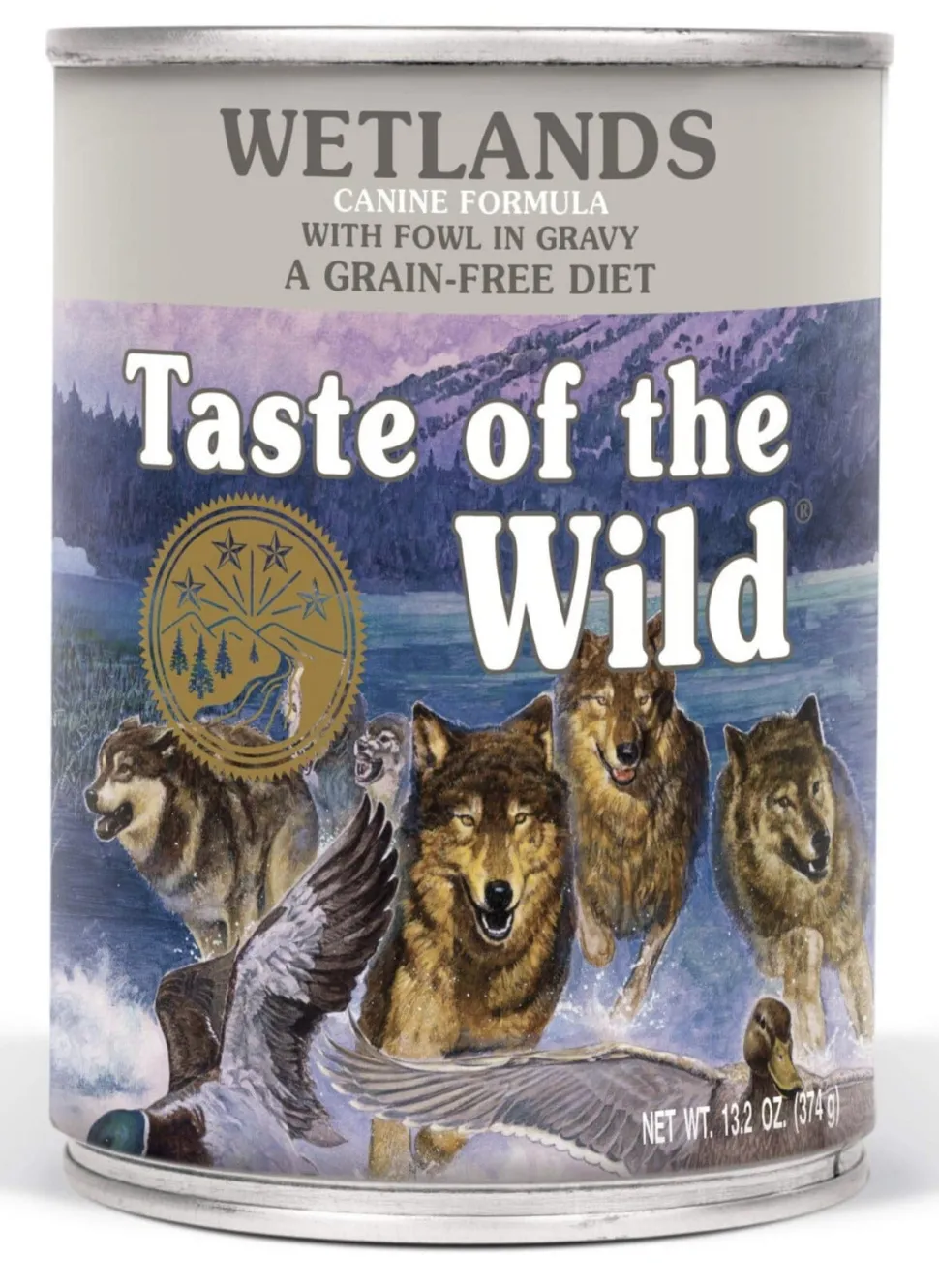 Diamond Pet Foods Taste of the Wild Duck and Chicken Grain-Free Wetlands Wild Fowl Canned Dog Food- 13.2 Oz - Case of 12