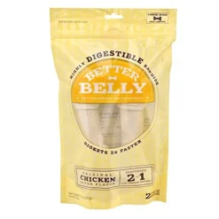 Dingo Better Belly Knotted Bones Natural Dog Chews - Chicken Liver - Large - 2 Pack