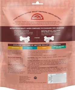 Dingo Better Belly Protein Twists Natural Dog Chews - Venison - 25 Pack