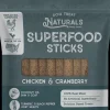 Dog Treat Naturals Superfood Sticks Duck and Apple with Turmeric Soft and Chewy Training Dog Treats - 10 Oz
