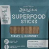 Dog Treat Naturals Superfood Sticks Chicken and Cranberry with Turmeric Soft and Chewy Training Dog Treats - 10 Oz