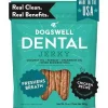 DOGSWELL Chicken Jerky Dog Dental Hard Chews - 12 oz Bag