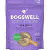 DOGSWELL Hip and Joint Grain Free Soft Strips Chicken Soft and Chewy Dog Treats - 12 oz Bag