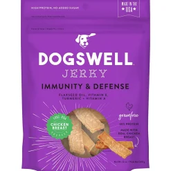 DOGSWELL Immunity and Defense Grain Free Jerky Chicken Soft and Chewy Dog Treats - 12 oz Bag