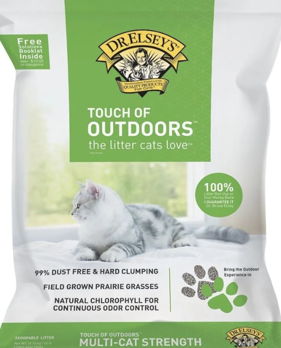 Dr. Elsey's Precious Cat Litter Alternative Premium Clumping Touch of Outdoors Cat Litter - 40 lb Bag
