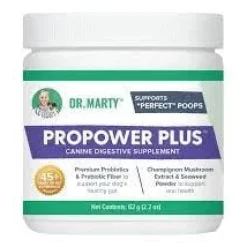 Dr. Marty Protein ProPower Plus Powder Probiotics Digestive Dog Supplements - 2.2 Oz