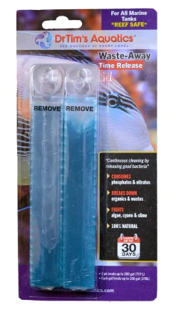 Dr Tim's Aquatics Marine Waste Away Gel Saltwater Aquarium Solution - Large - 2 Pack