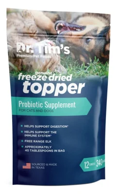Dr. Tim's Freeze Dried Elk Probiotic Pet Supplement