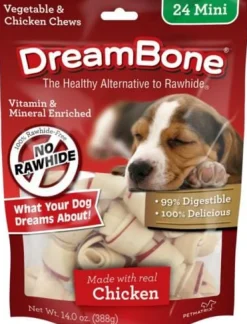 Dreambone Chicken Natural Dog Chews - Mini - 24 Pack
