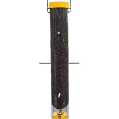 Droll Yankees Bottoms Up Finch Tubed Wild Bird Feeder - Yellow - 1 Lb Cap