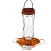 Droll Yankees Classic Glass Oriole Feeder - Orange - 16 Oz Cap - 4 Pack