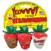 Ducky World Yeowww! Strawberry Plush Catnip Cat Toys - 3 Pack