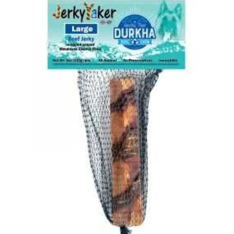 Durkha JerkyYaker Beef and Cheese Wrapped Large Natural Dog Chews