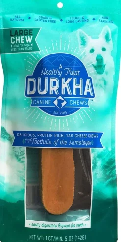 Durkha Packaged Himalayan Cheese Chews Dog Treats - Large