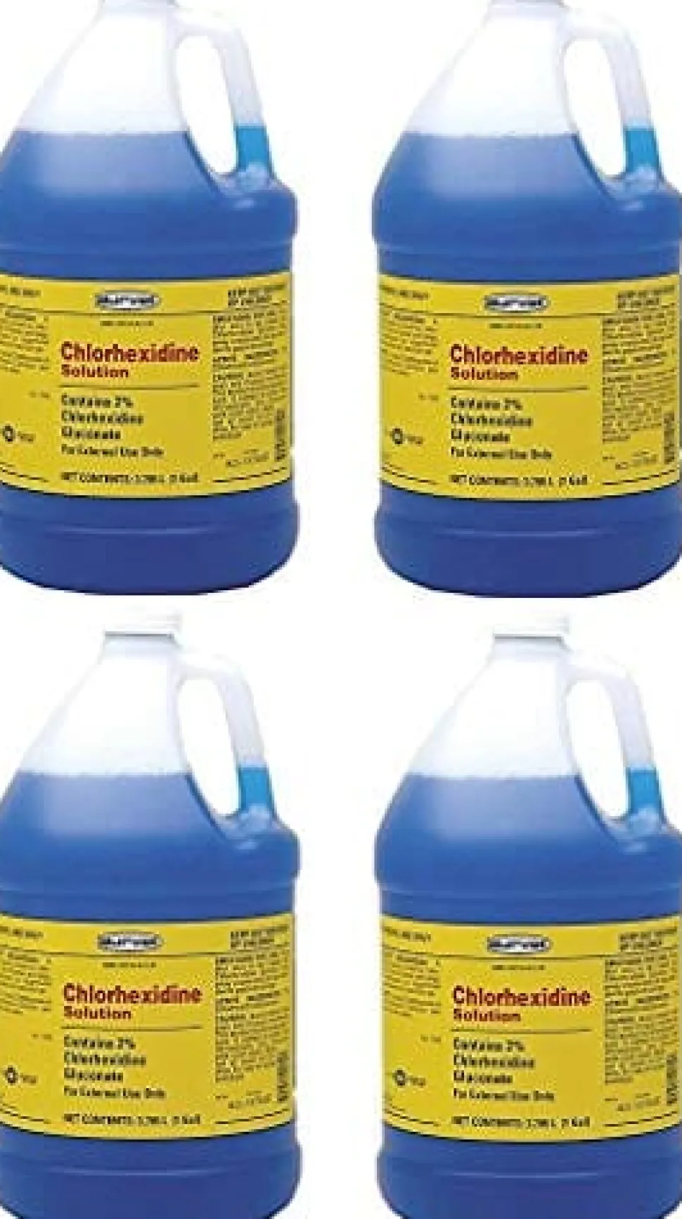Durvet Chlorhexidine Gluconate 2% Solution Veterinary Supplies Clean Sanitize & Misc - 1 Gal - 4 Pack