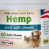 Durvet Hemp Joint Soft Chews for Dogs & Cats - 60 Count