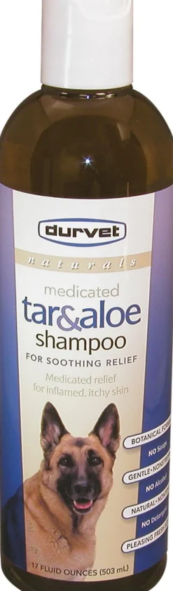 Durvet Naturals Tar & Aloe Dog Shampoo - 17 Oz