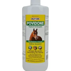 Durvet Povidone 10% Iodine Solution Veterinary Supplies Clean Sanitize & Misc - 32 Oz