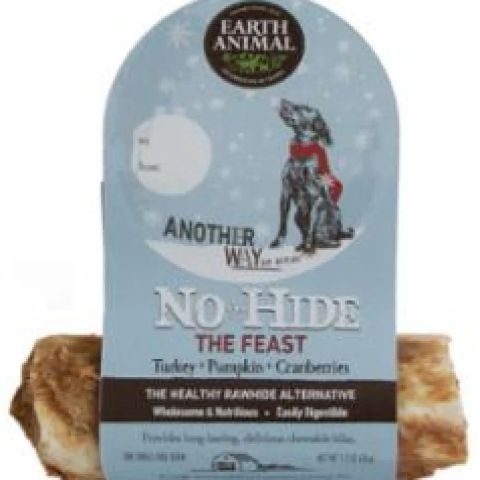 Earth Animal Dog Chews Holiday NO HIDE FS - 4 Inches - Case of 24
