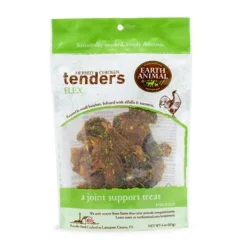 Earth Animal Dog Jerky Treats Tenders Flex Chicken - 4 Oz