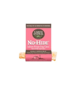 Earth Animal NO HIDE NO MEAT Salmon Dog Chews - 7 Inches - 24 Count