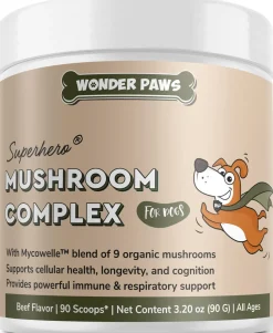 Earth Buddy Allergy and Immune Support Mushroom Powder Cat and Dog Supplements - 2.6 Oz