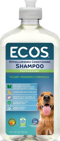 Earth Friendly ECOS Peppermint Cat and Dog Shampoo - 17 oz