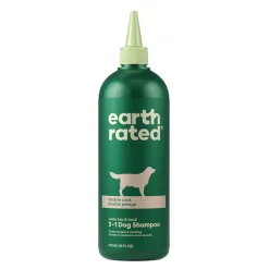Earth Rated Double Coat 3-in-1 White Tea and Basil Fragrance Dog Shampoo - 16 Oz