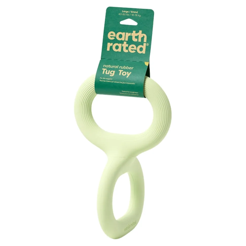 Earth Rated Natural Rubber Tug-of-War Dog Toy - Green