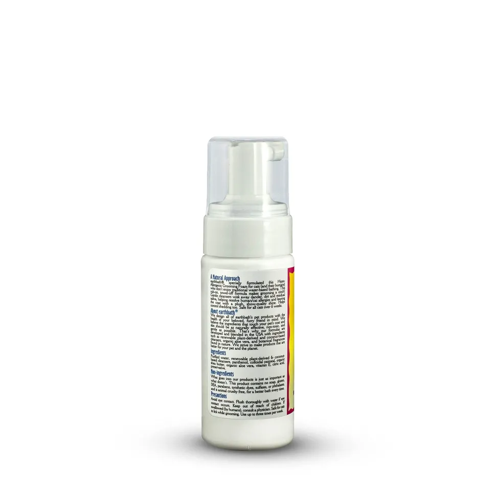 Earthbath Hypo-Allergenic Waterless Foaming Cat Shampoo - 4 Oz
