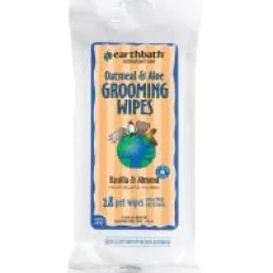 Earthbath Oatmeal and Aloe Cat and Dog Wipes - 30 Count