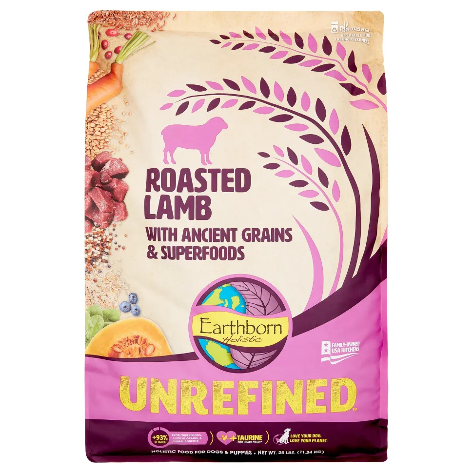 Earthborn Unrefined Ancient Grains Lamb Dry Dog Food - 25 lbs