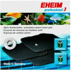 Eheim Activated Carbon Pads for 2071-2075/2074/Pro 4/2271/2272/2273/2274/2275 - 3 pk