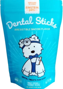 Einstein Pets Sweet Potato & Coconut Dog Dental Sticks - 50 Count Bulk